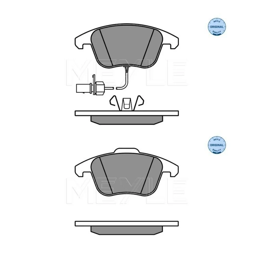 Audi A4-1.8/2.0 8K2 8KH 8K5 B8 A5-1.8/2.0/3.0 8T3 8TA 8F7 Meyle Front Brake Pad Set With Sensor 8K0698151F 8K0698151A 02