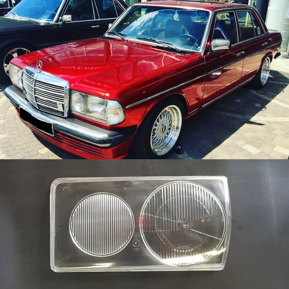 Mercedes Benz Reluma Headlight Lenses Headlamp Cover Left Side W123 1238261390
