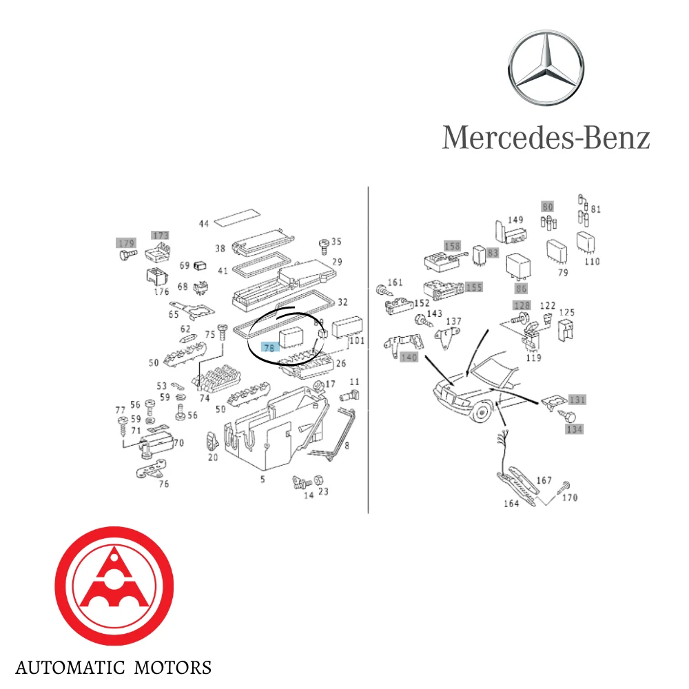 Original Mercedes Benz Wiper & Signal Lamp Relay W124 W126 W201 [W202 UTC] 5-B-Pin 8-S-Pin - 2018210247 2018210147 20182