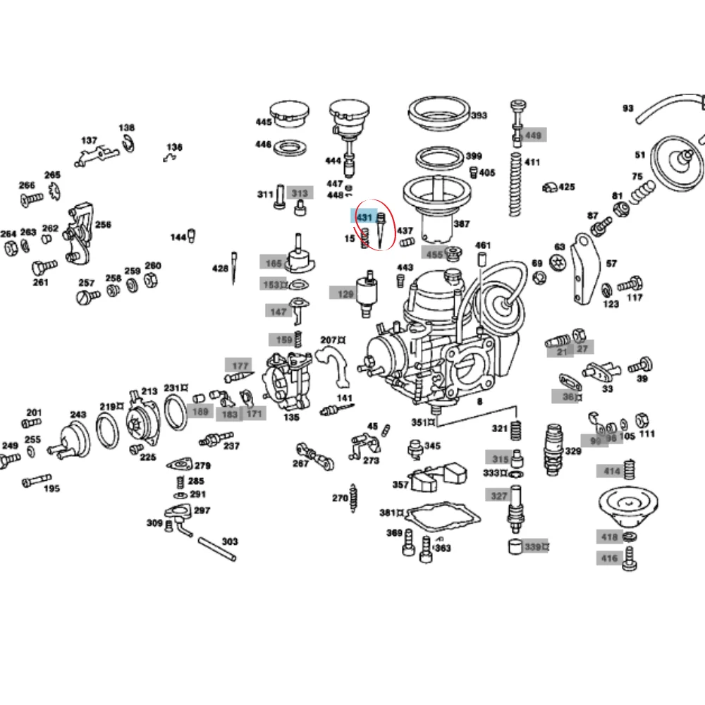 Mercedes Benz Trucktec Carburetor Needle [ YA ] M115 W115-200 0000700287 51348100