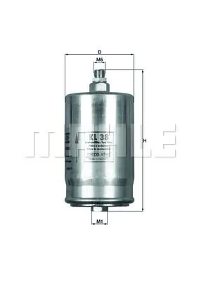 Mercedes Benz Mahle Fuel Filter W126 300 420 560SE/L W124 260 300E 0024774401 0014778701 0024771301 0024771701 KL38 0986