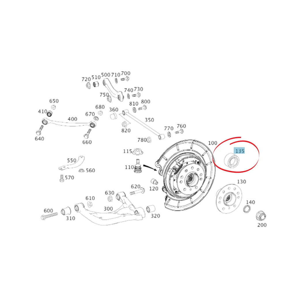 Mercedes Benz Meyle Front / Rear Wheel Bearing Only W164 W251 1649810406 1649810106 0301130213 713668100 0140980166