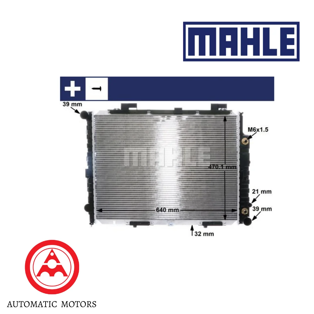 Mercedes Benz Mahle Radiator W210 E200/230 510X720MM Round-Tube 2105003003 8MK376710231 2105007103 717071 CR2204001S 001