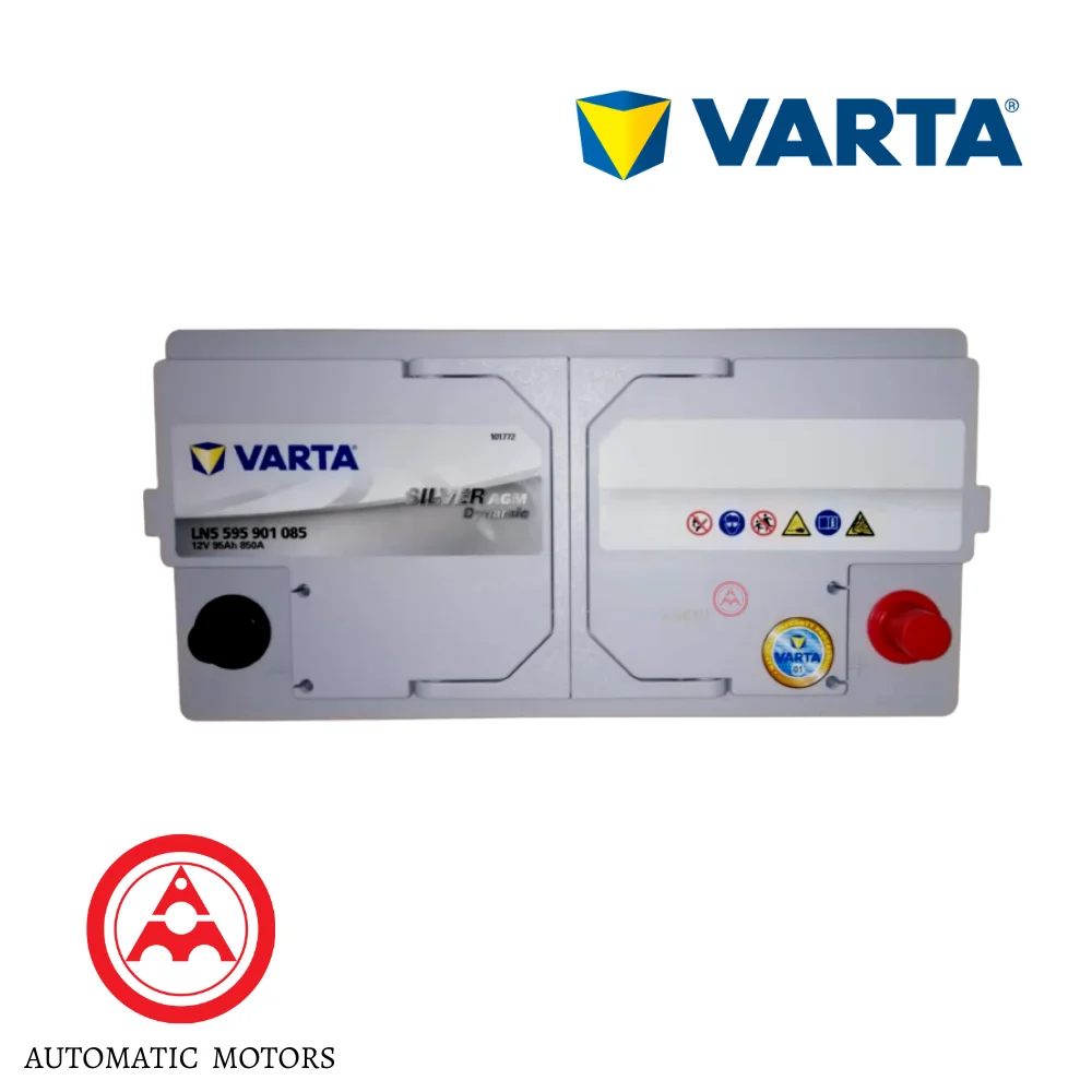 Mercedes Benz Varta Battery DIN95 12V95AH850A AGM W221 W222 BMW F30/F10-Single Push Start Black 0019828208