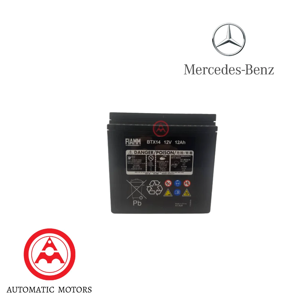 Original Mercedes Benz Auxiliary / Backup Battery 12V12AH 200A W222 W212 0009829308 0009829608 0019822708 0049820008 000