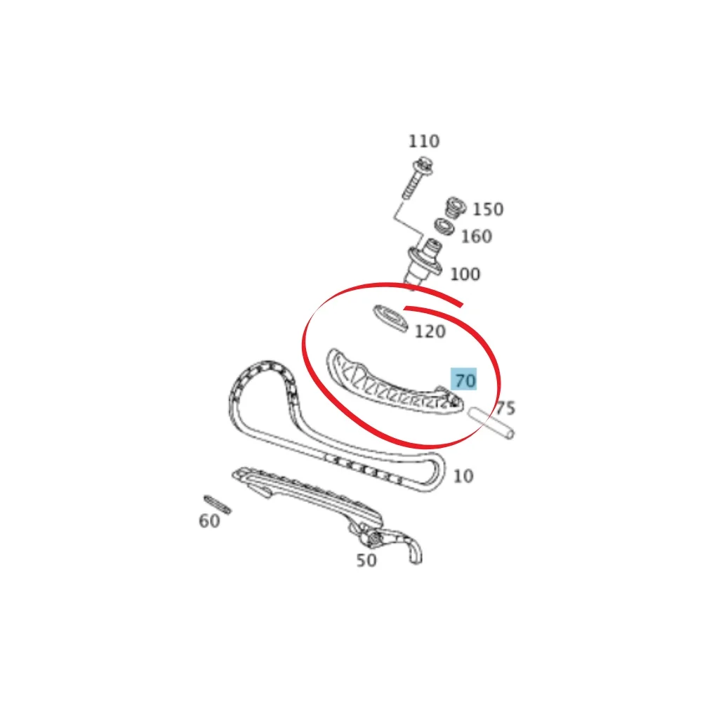 Mercedes Benz BBR Timming Rail , Top M266 2660520216 0011027990 2660520116