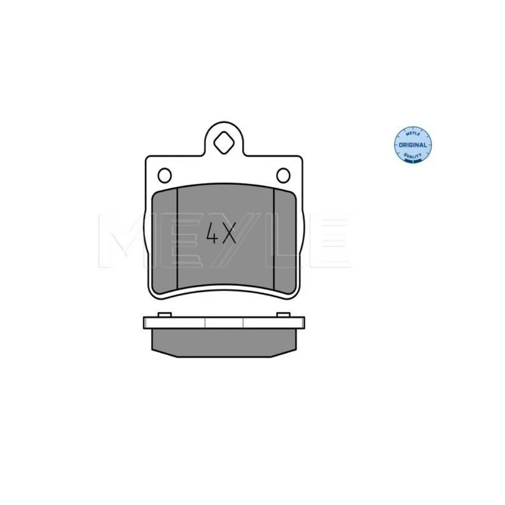 Mercedes Benz Meyle Rear Brake Pad Set W202 FC97 [1-Pin] 0054201820 0024205120 0252190015