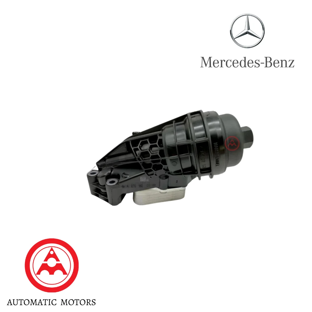 Original Mercedes Benz Oil Filter W/ Engine Oil Cooler M270 2701800500 2701800810 2701800610