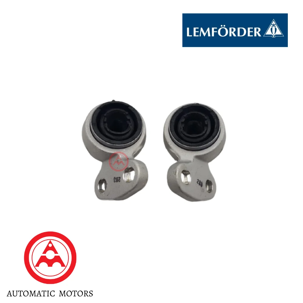 BMW E46 Lemforder Front Lower Arm Rear Bush With Brackets Holder SET [L/H+R/H] 31126783376 1797801 31121095277