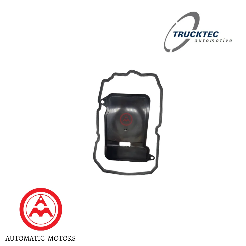 Trucktec Mercedes Benz Auto Transmission Filter + Original Mercedes Benz Oil Pan Gasket 724 2 W222 S400 Hybrid W212 E300