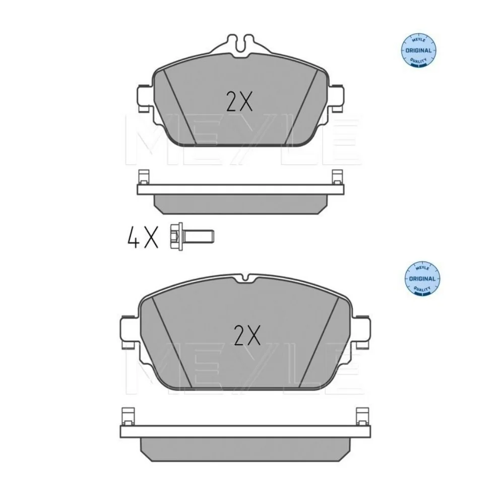 Mercedes Benz Meyle Front Brake Pad Set W205 W213-E200 0004208700 0084203620 0252203219 0084203720 2203102