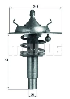 Mercedes Benz Mahle Thermostat 90C M271 2712030375 2712000015 2712030475 345790D TX10690D E2930019509A0