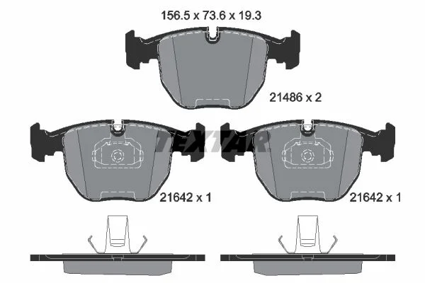 Bmw E38 740i X3 E83 LCI 3.0sd X5 E53 Z8 Textar Front Brake Pad Set 34116761252 34112282556 34112282166 34112229031 34111