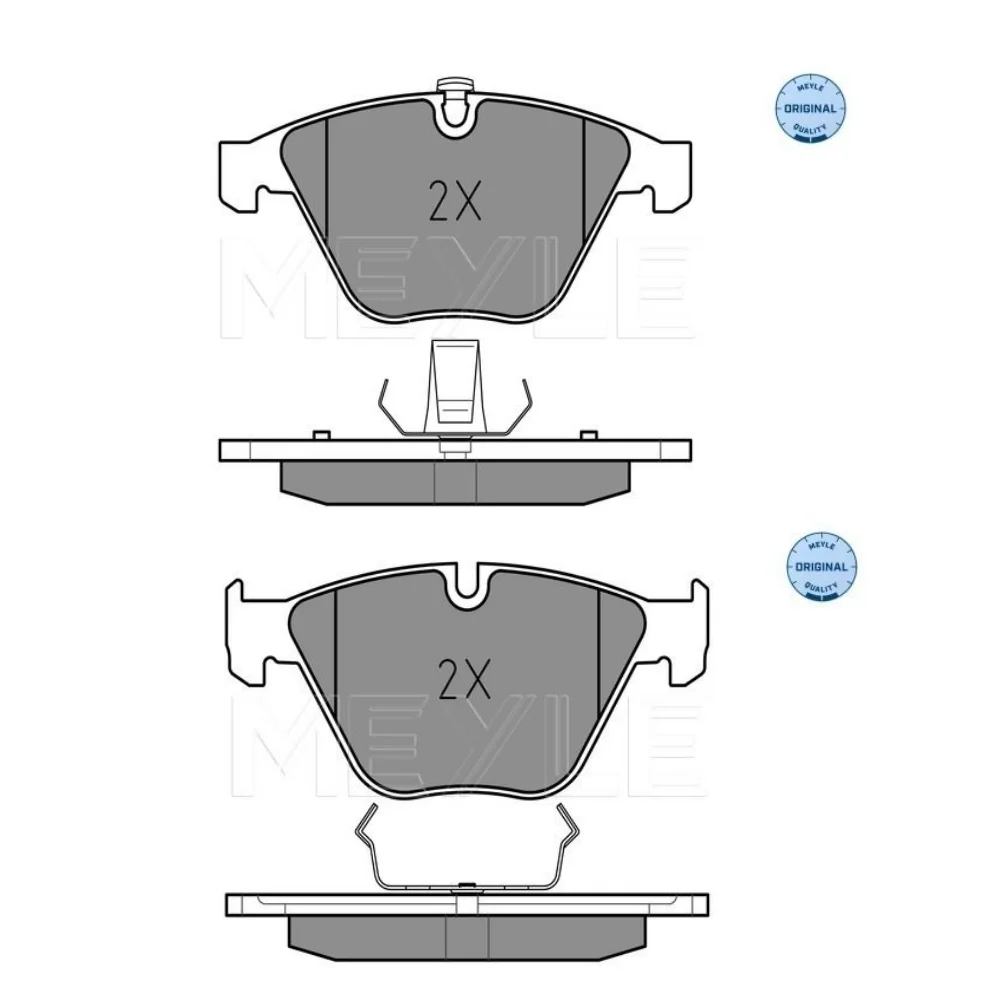 Bmw E60-525i-N52 530i E65 E66 E63-645Ci Meyle Front Brake Pad Set 34116761283 34116761284 34116764540 2331214 0252334720