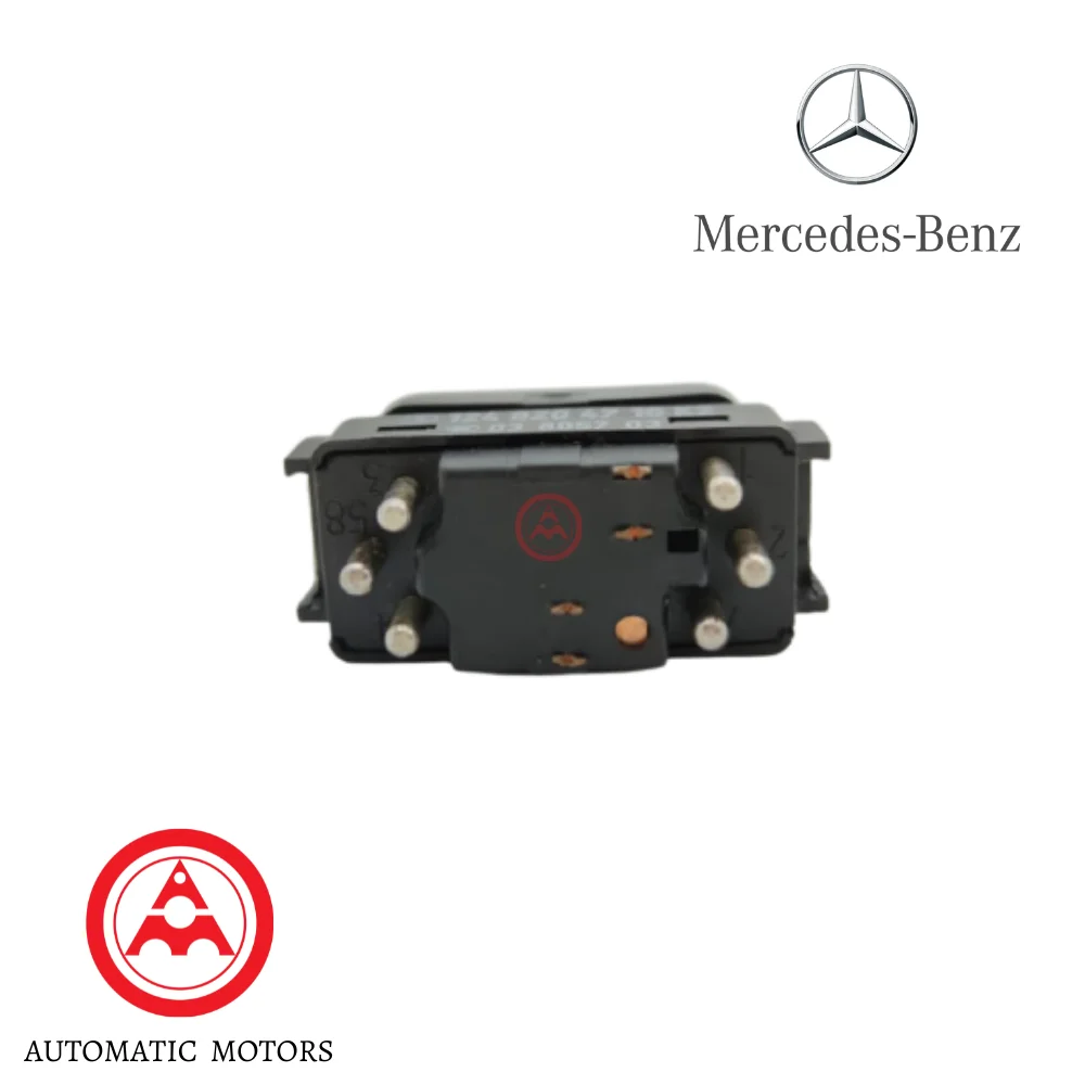 Original Mercedes Benz Rear Power Window Switch Left Side 6 Pin 1248204710