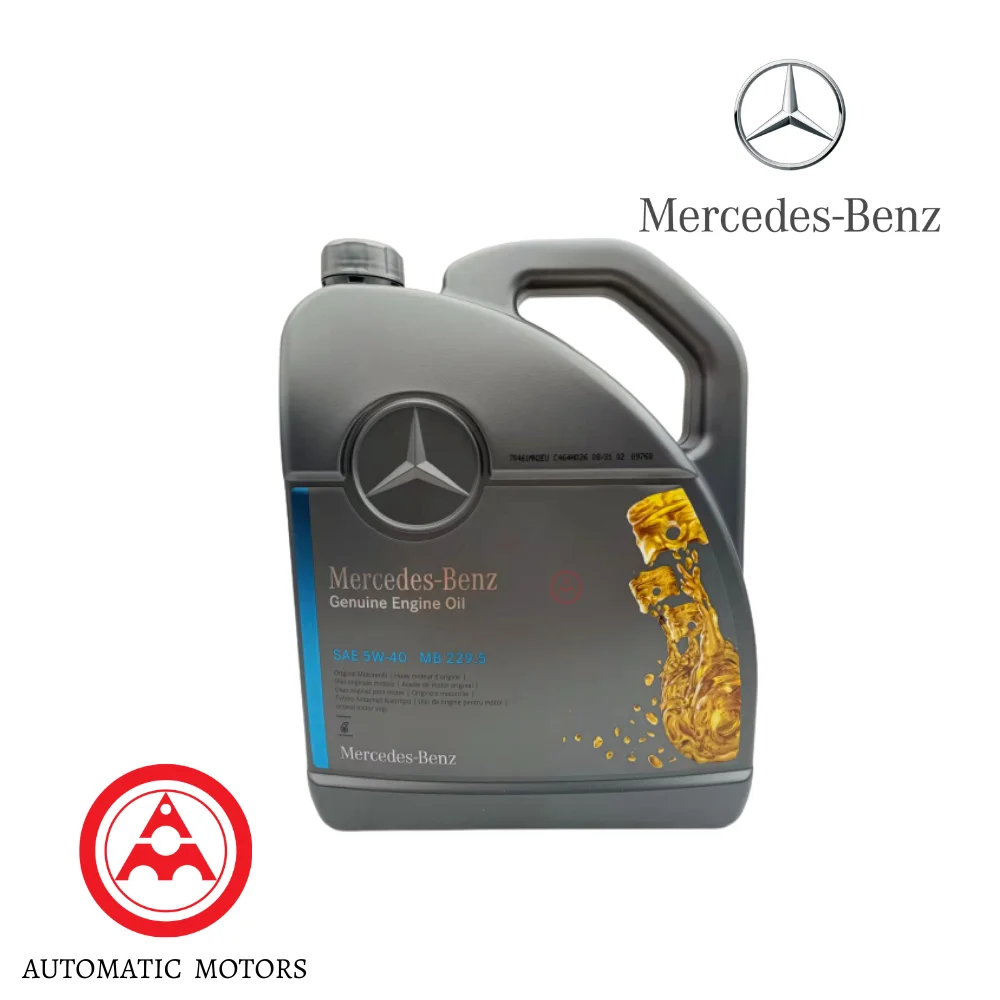 Original Mercedes Benz Engine Oil 5W40 5W/40 Fully Synthetic 5 LITRE 0009898606 13 0009895204 13 0009899202 13 Made In E