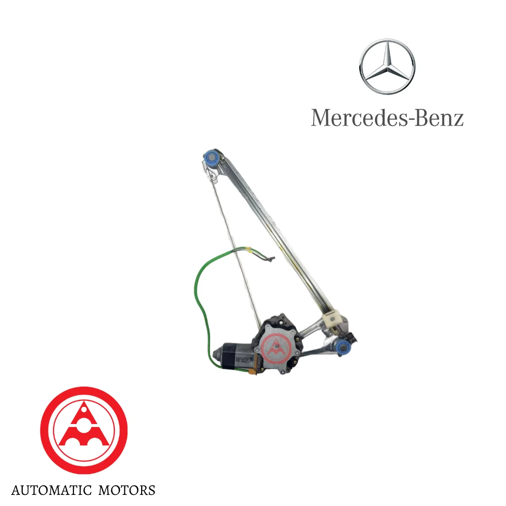 Original Mercedes-Benz Rear Door Power Window Regulator Assembly L/H W201 Made in Germany - 2017300346