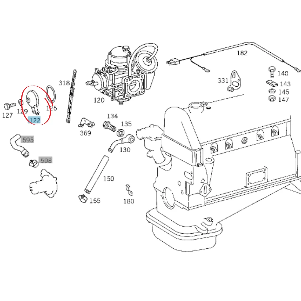 Mercedes Benz Pierburg Carburetor Choke Cover M115 0000710767 407413570