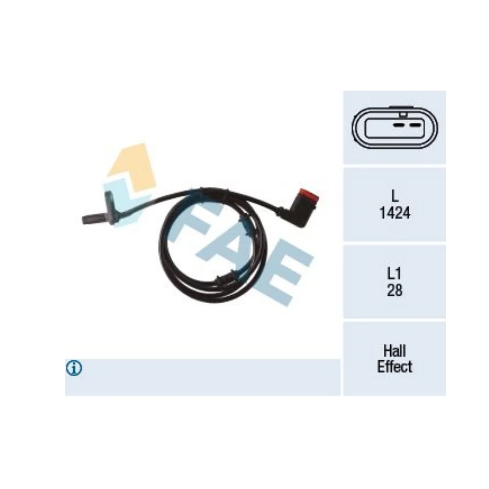Mercedes Benz FAE Rear Wheel Abs Sensor W211 W219 L/R 2115401217 2115401917 2115402417 2115403017 6PU010039731 45006400