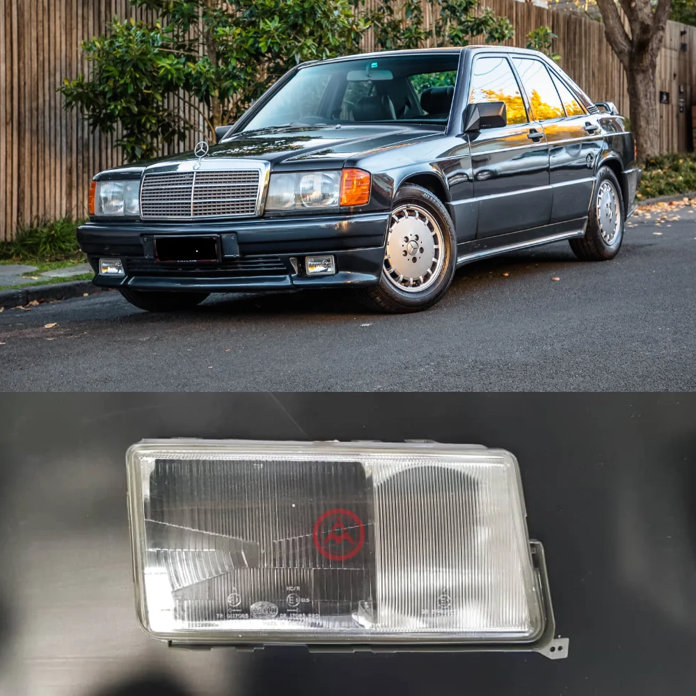 Mercedes Benz Hella Headlight Lens Right Side W201 190E 9AH377870001 0028268790 1305620537 1305620980