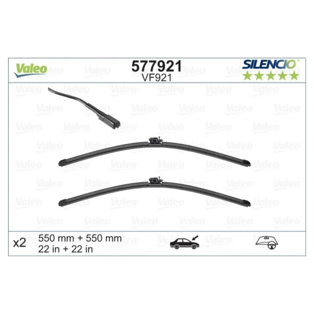 Mercedes Benz Valeo Front Windscreen Blade Set W205 W253 2058205800 2058204603 577921 2058204200