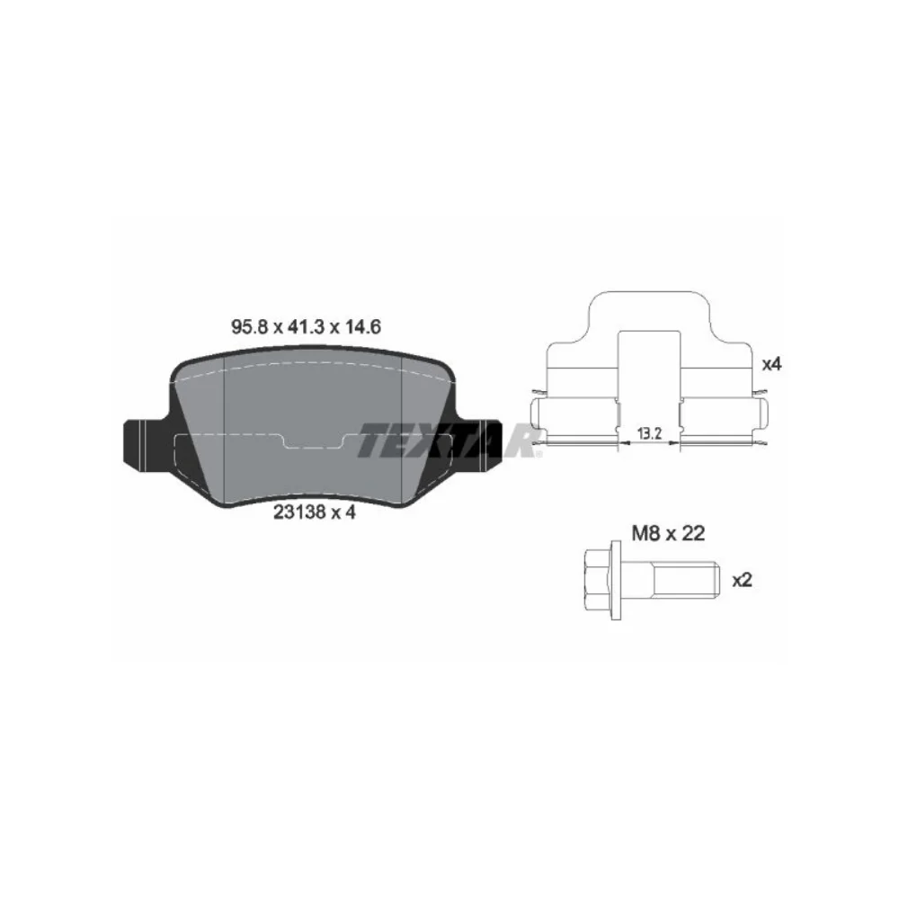 Mercedes Benz Rear Brake Pad Set W168 W169 W245 W414-Vaneo 2313803 1684200420 1694200420 1694201120 4144200120