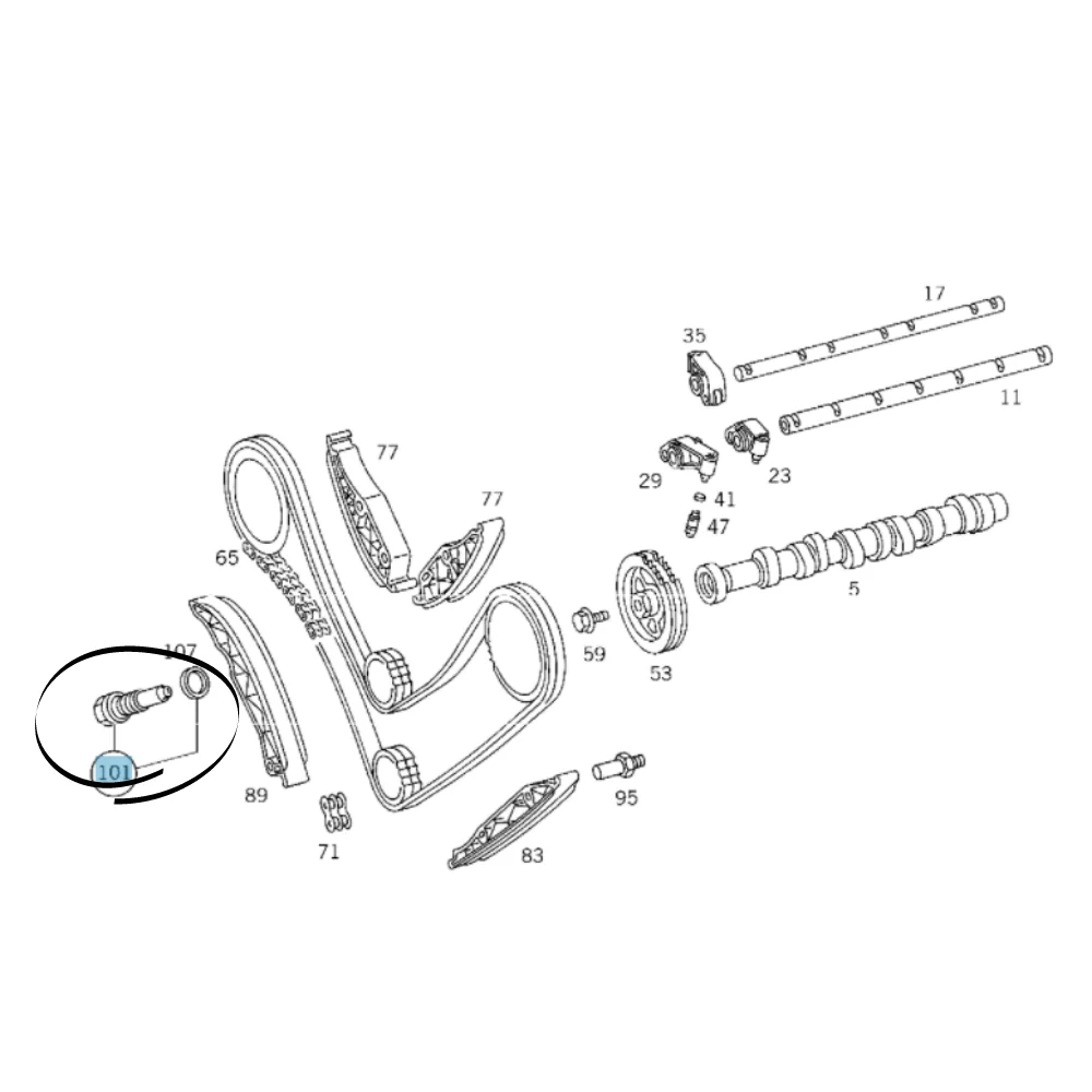 Mercedes Benz Bbr Timing Chain Tensioner / Timing Pump M112 1120500511 1120500711 1120500811 0212090 0011016634