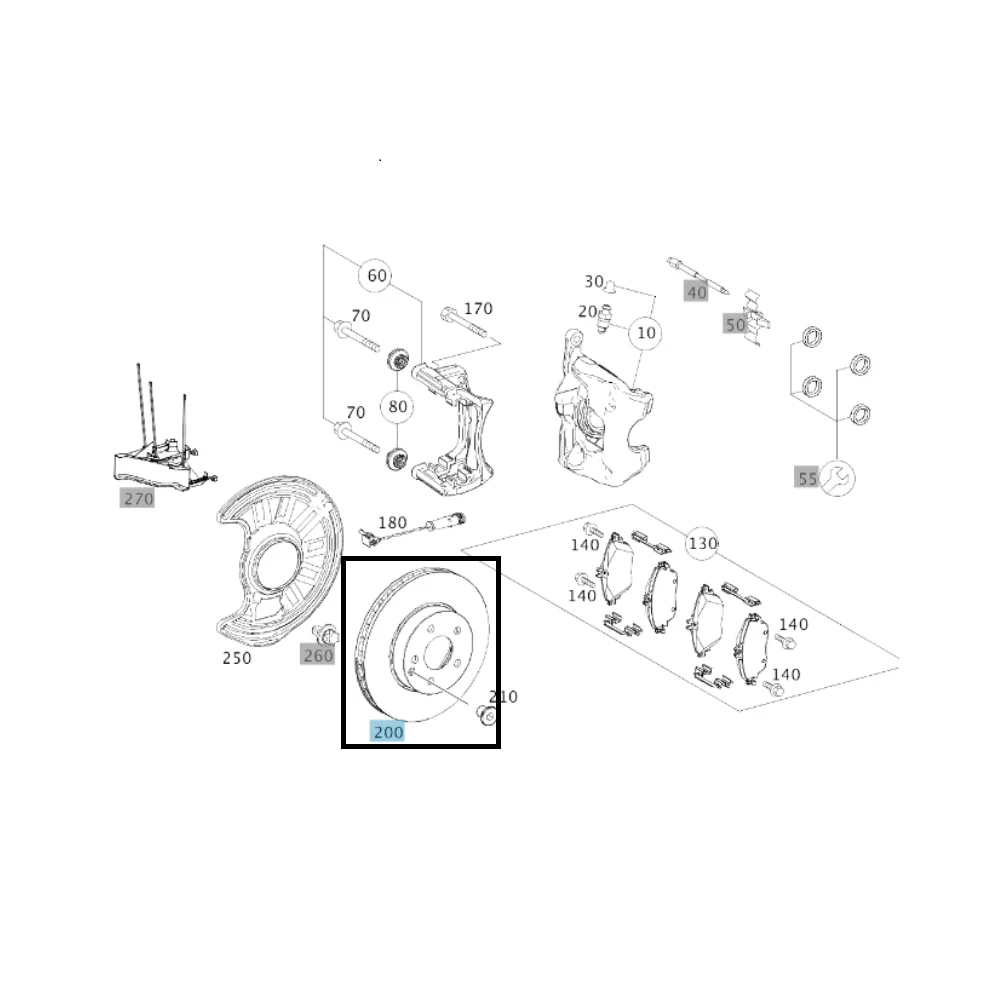 Mercedes Benz Meyle Front Brake Disc SET W246-B200 W176-A170/180 W117 CLA180/200 2464210112 0835210011/PD 92241603