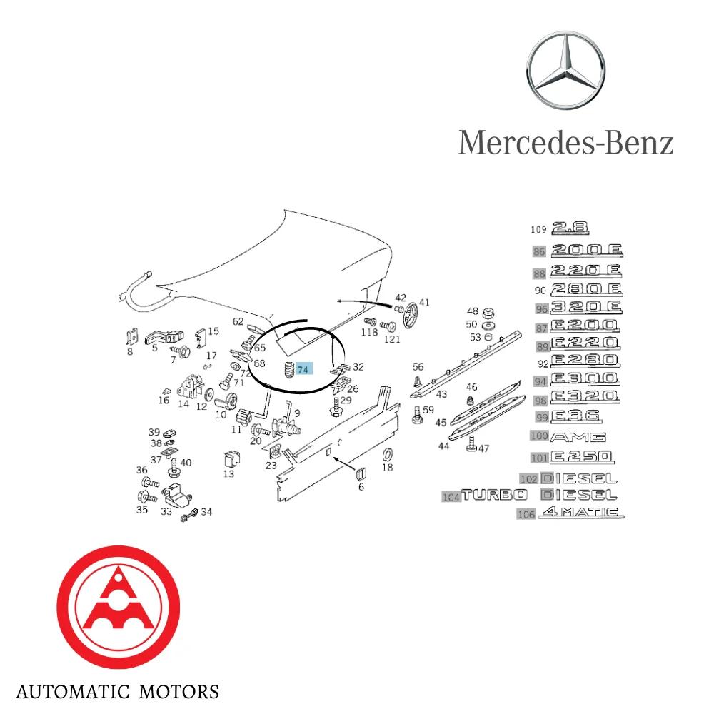 Original Mercedes Benz Boot Adjusted Stop Mounting Buffer W203 W210 W124 W201 2019870440 0018015199