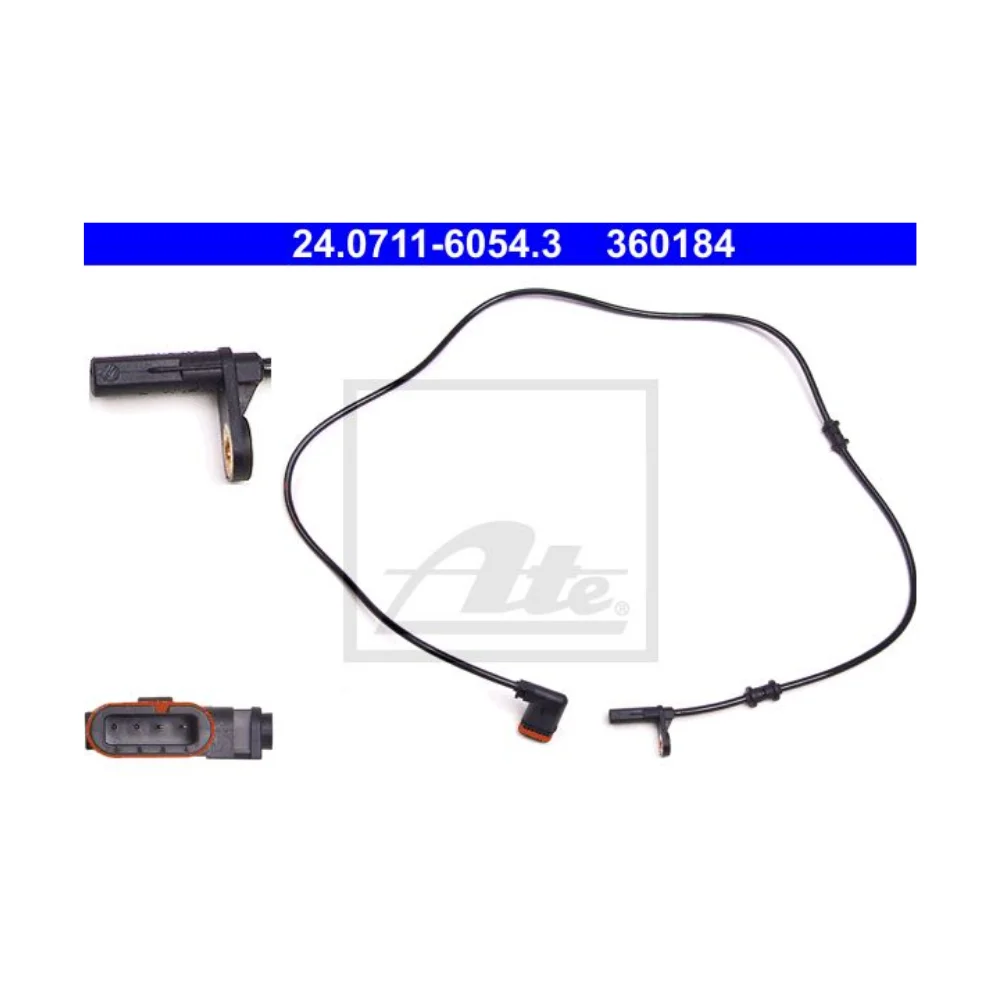 Mercedes Benz ATE Rear Wheel ABS Sensor L/H W203 W209 2035401317 24071160543 45006100