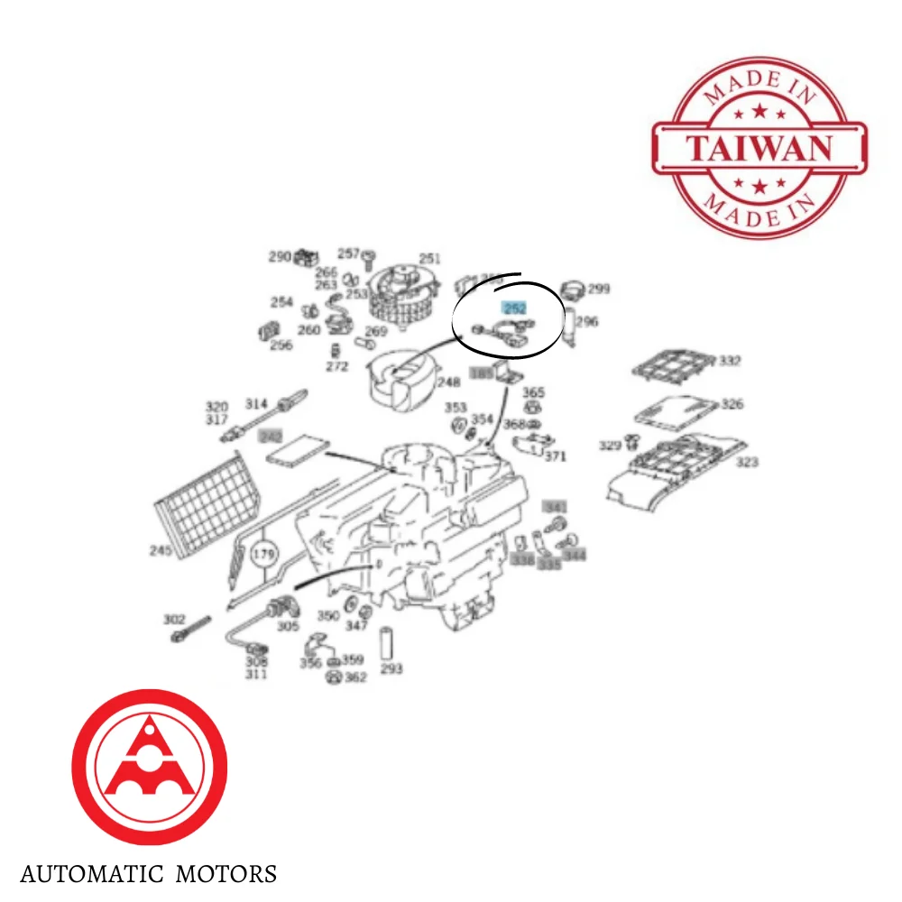 Mercedes Benz Automotive-Tronics AirCond Blower Resistor W140 0058205010 1408218351 9140010099 3701300