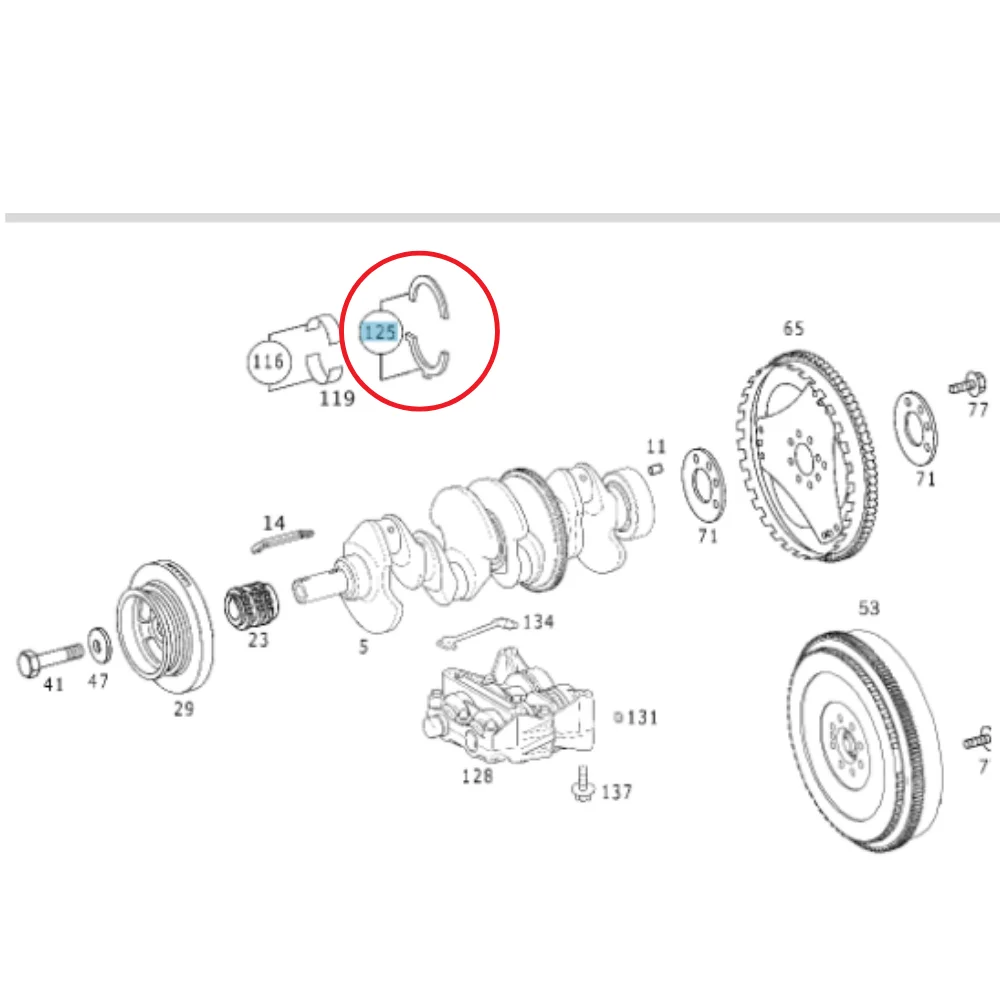 Mercedes Benz KS M Bearing Thrust Washer Set Standard 2.15MM M102 U M103 M104 M601 M602 M647 1020300062 6010300062 10258
