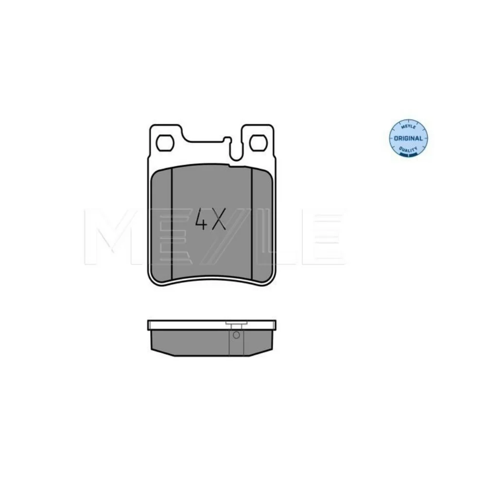 Mercedes Benz Meyle Rear Brake Pad Set W140 W210 E280 / 320 (2-Pin) 0034204920 0024204620 0034204820 0252130515