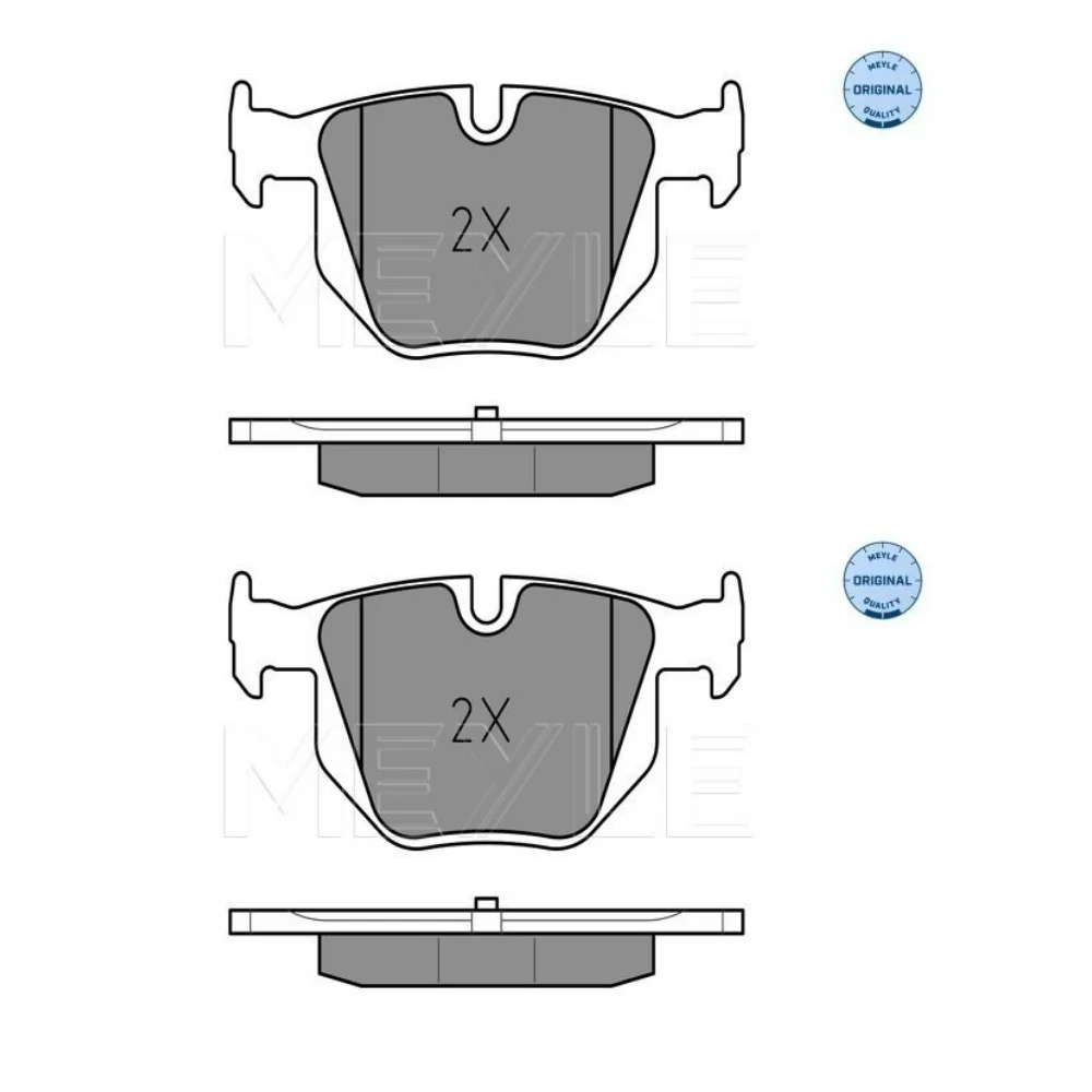 Bmw E60 X6-E71 E63-630i Meyle Rear Brake Pad Set 34216763043 2373201 34216763044 0252373217