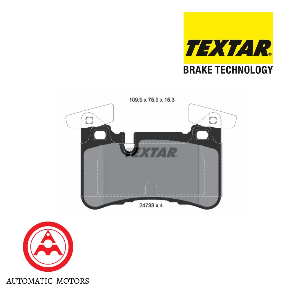 Mercedes Benz Textar Rear Brake Pad Set W204/W212/W218-63AMG 0074209320 0004203400 0064207820 2473301