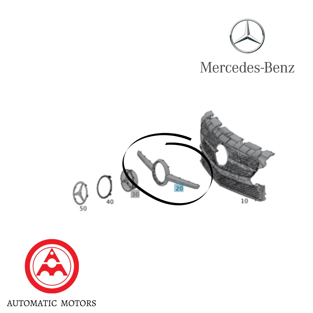 Original Mercedes Benz Front Grille Outer Cover W172 17288508239982