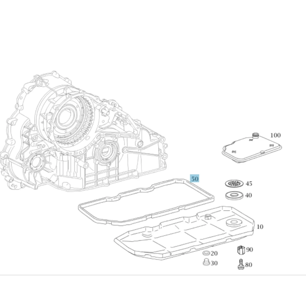 Mercedes Benz Meyle Auto transmission Oil Pan Gasket 722-8 UTT-305061 W169 W245 1693710480 0141400001