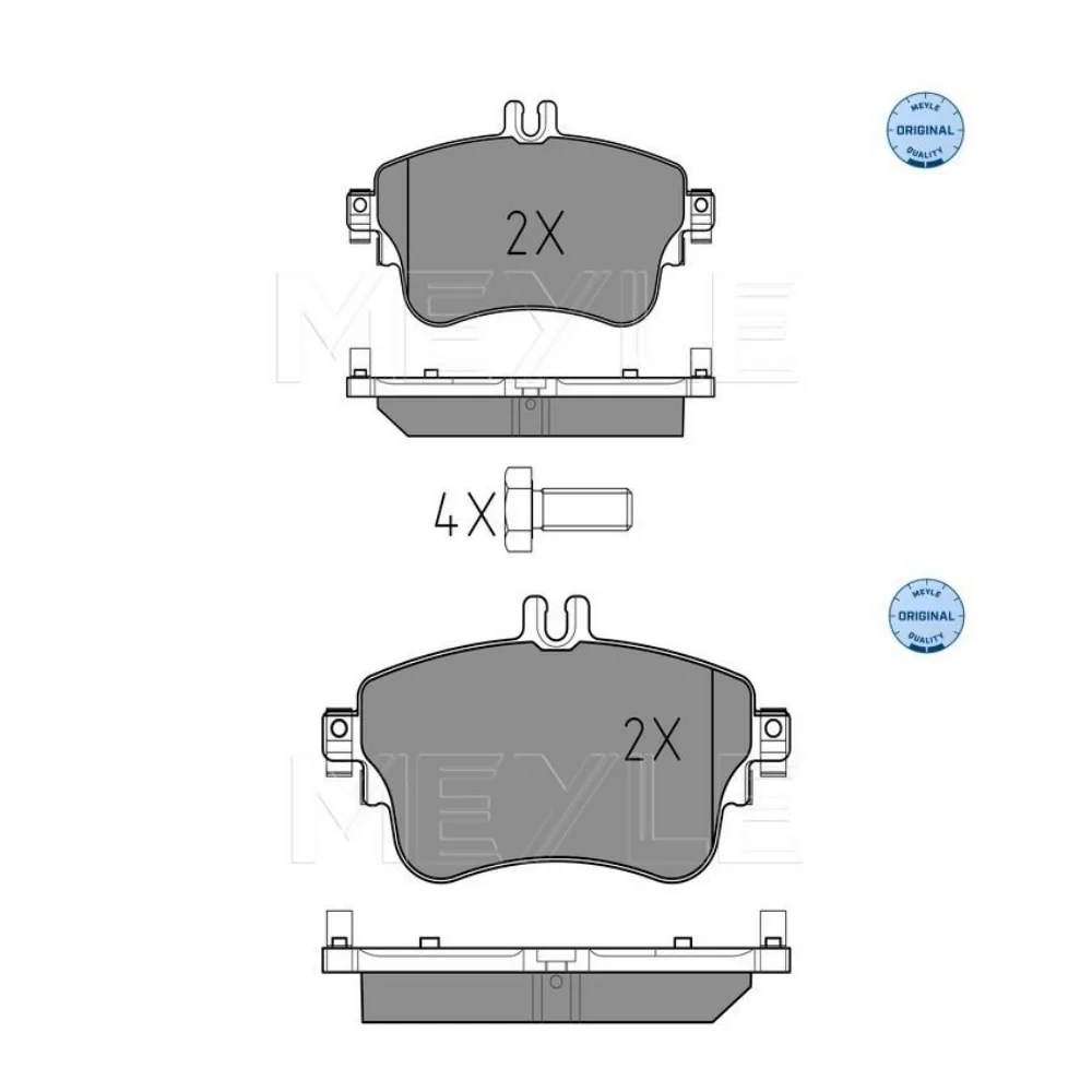 Mercedes Benz Meyle Front Brake Pad Set W176 W246-180 0004202902 0084200420 0064204820 0252532619 2532601