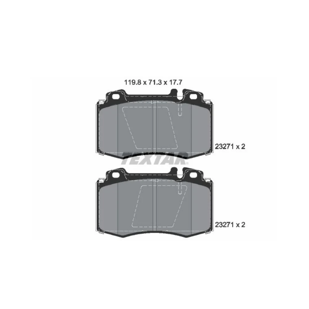 Mercedes Benz Textar Front Brake Pad Set W220 W163 FC00 W211 E320 2327102 0034204220 0044200420 1634200620