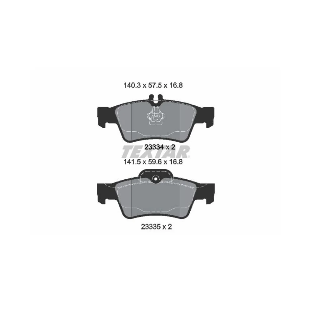 Mrecedes Benz Textar Rear Brake Pad Set W211 W221 W220 W219 W212 W218 2333403 0034205120 0044204420 0054207920