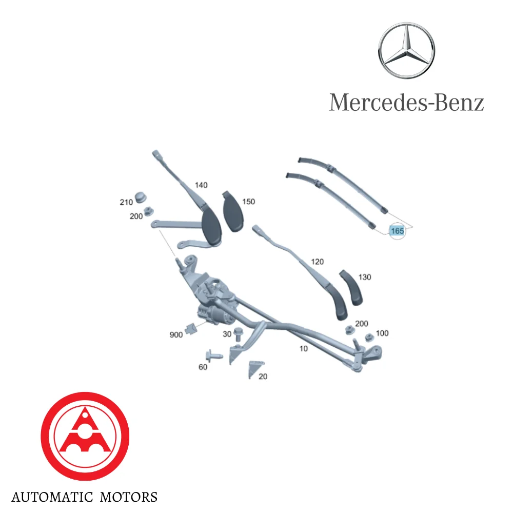 Original Mercedes Benz Front Windscreen Wiper Blade Set W205 FC W253 2058204603 2058205800 577921 2058204200