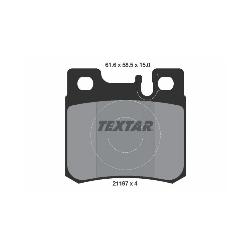Mercedes Benz Textar Rear Brake Pad Set T124 W129 W170-U W210 E20/230 2-Pin 2119701 0014201320 0014209520 0054201720