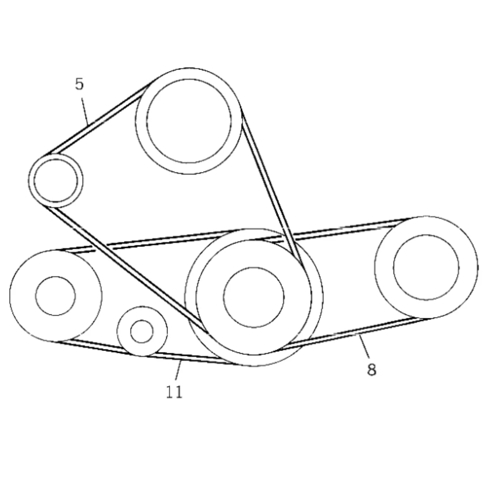 Mercedes Benz Meyle Fan Belt M102 M 0099975392 0059976792 10X1005 0520101005