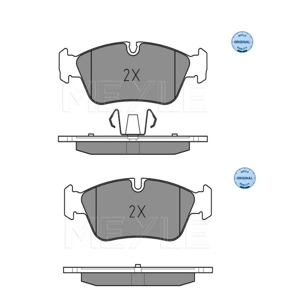 Bmw E90-316/318/320i E87-120i Meyle Front Brake Pad Set 34116769951 3411676976 2393501 0252393517