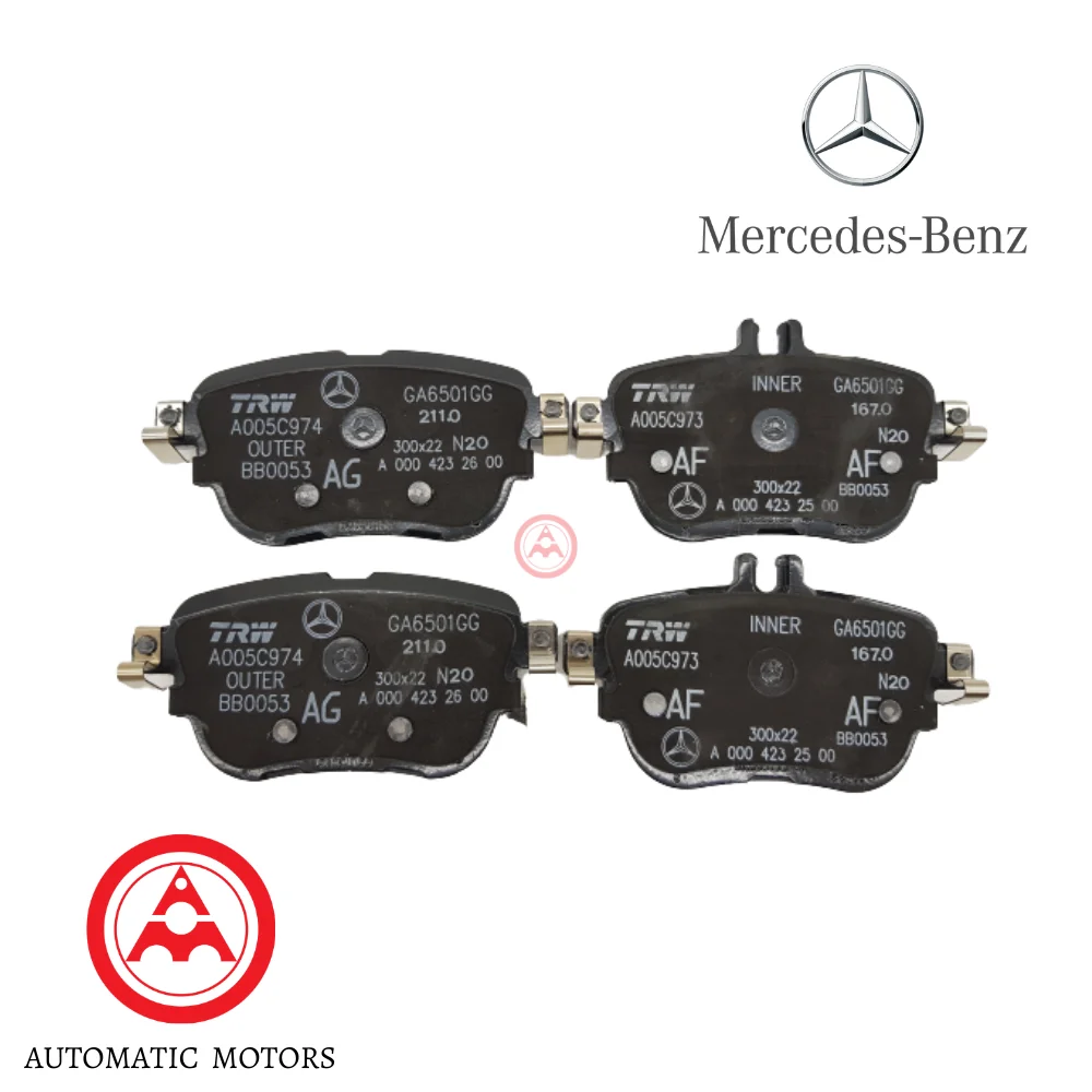 Original Mercedes Benz Rear Brake Pad set W213 W238 W257 0004209700 0004206000 2243701 0252243716