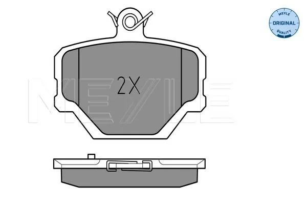 Smart Fortwo Meyle Front Brake Pad Set W450 W452 Q0001431V004000000 4514210110 0252199915 4514210210
