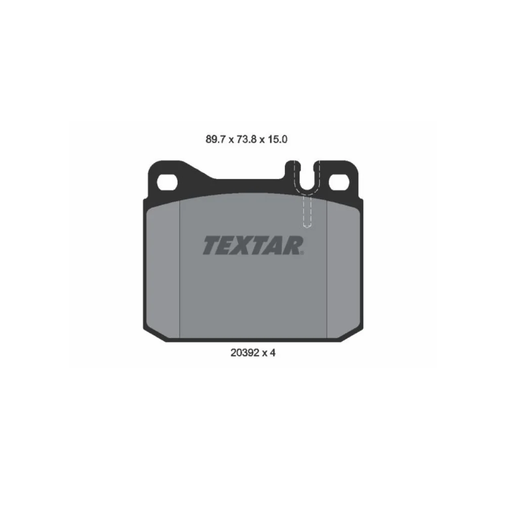Mercedes Benz Textar Front Brake Pad Set W123 W116 2039204 0014207820 0004206320 0004206420 0004206520