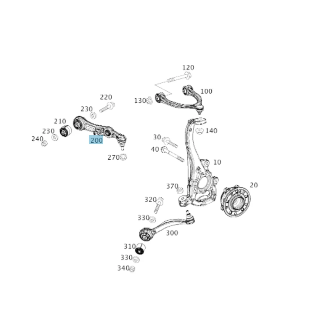 Mercedes Benz Lemforder Front Lower Rear Arm Left Side W205 W213 2053306101 2053305901 2053301907 2053306510 0231309 395