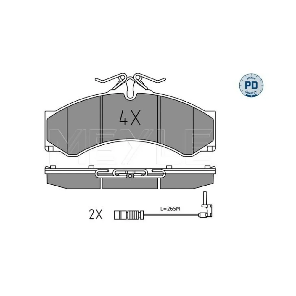 Mercedes Benz Meyle Front / Rear Brake Pad SET SPRINT W904 0084204620 0044202420 0044201520 0034201720 0084204920