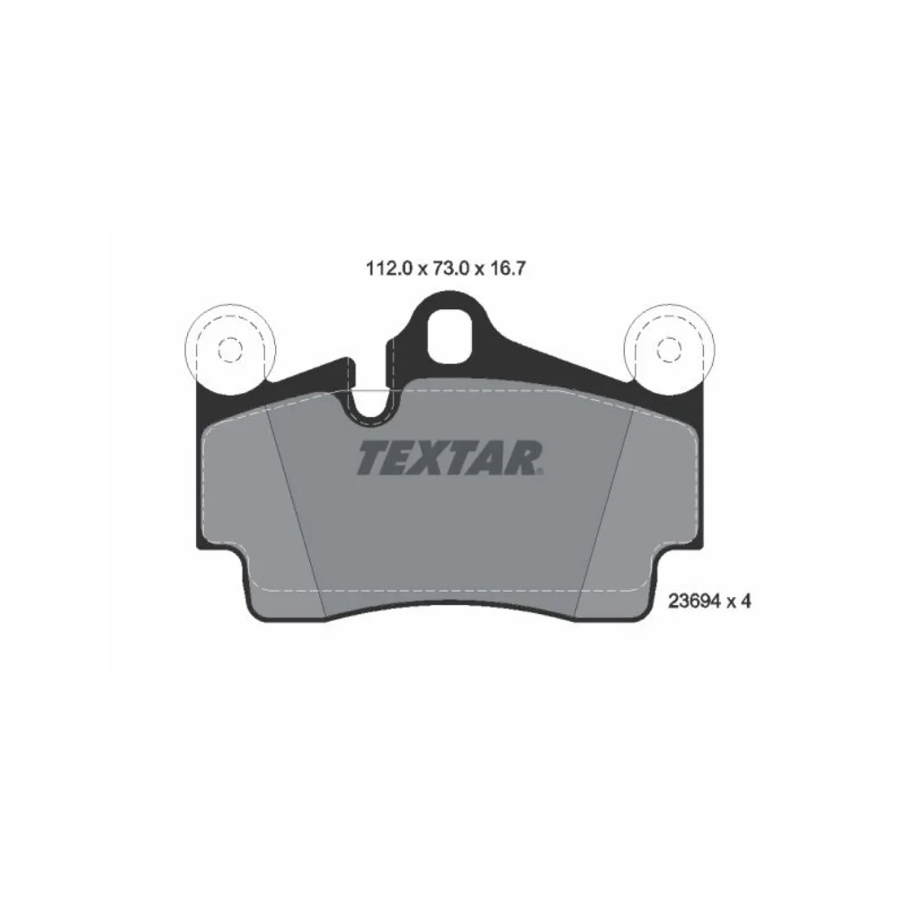 Audi Q7-QU-3.0 TDI 07' 10' Textar Rear Brake Pad Set 7L0698451B 2369402 7L0698451G 7L0698451H 7L0698451A